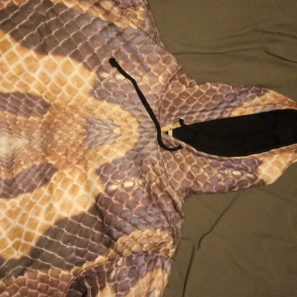 LATHC snake print hoodie